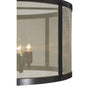 Nova Black And Gold Mesh Shade Floor Lamp-Niro Home-nirohome