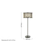 Nova Black And Gold Mesh Shade Floor Lamp-Niro Home-nirohome