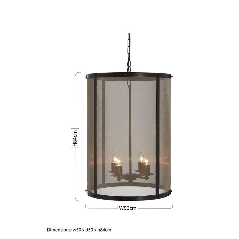 Nova Large Vertical Black and Gold Chandelier-Wrenford & Co.-nirohome