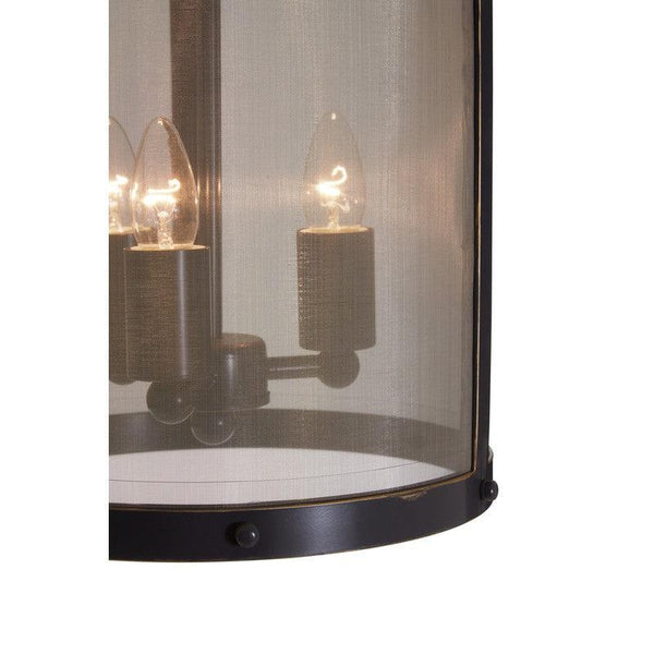 Nova Small Black and Gold Vertical Chandelier