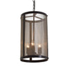 Nova Small Black and Gold Vertical Chandelier-Niro Home-nirohome