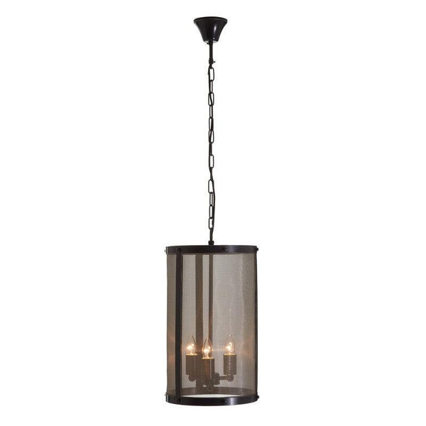 Nova Small Black and Gold Vertical Chandelier