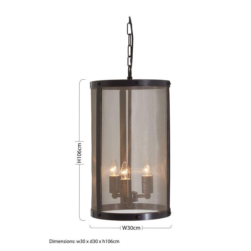 Nova Small Black and Gold Vertical Chandelier-Wrenford & Co.-nirohome