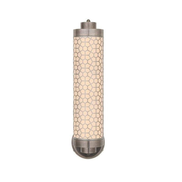 Ocala Brass Wall Light With Hexagonal Mesh