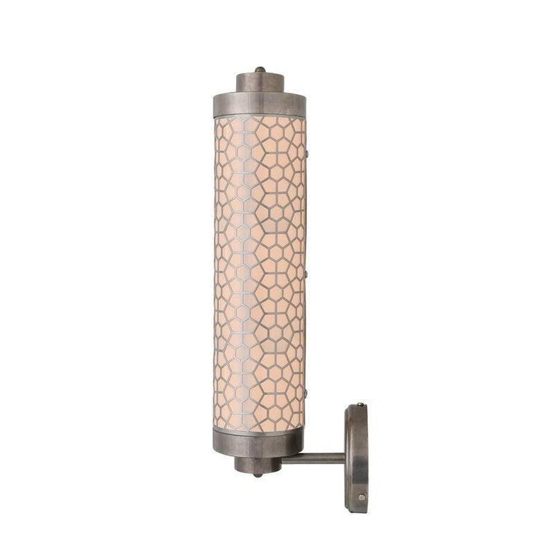 Ocala Brass Wall Light With Hexagonal Mesh-Mullan Lighting-nirohome