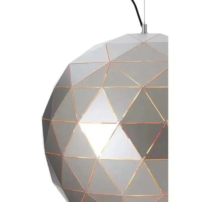 Odom Large Geometric Pendant Light-Niro Home-Black & Copper-nirohome