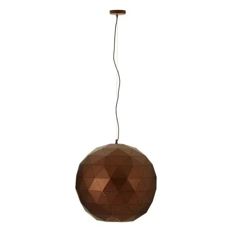 Odom Large Geometric Pendant Light-Niro Home-Black & Copper-nirohome