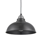 Old Factory Pendant Light - 12 Inch-Industville-Pewter-nirohome