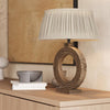 Ornate Circle Table Lamp-Industville-Natural Cotton Empire - Large Shade-nirohome