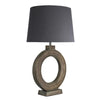 Ornate Circle Table Lamp-Industville-Natural Cotton Empire - Large Shade-nirohome