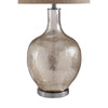 Osborne Distressed Glass Patterned Table Lamp With Linen Shade-Niro Home-nirohome