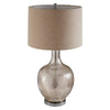 Osborne Distressed Glass Patterned Table Lamp With Linen Shade-Niro Home-nirohome