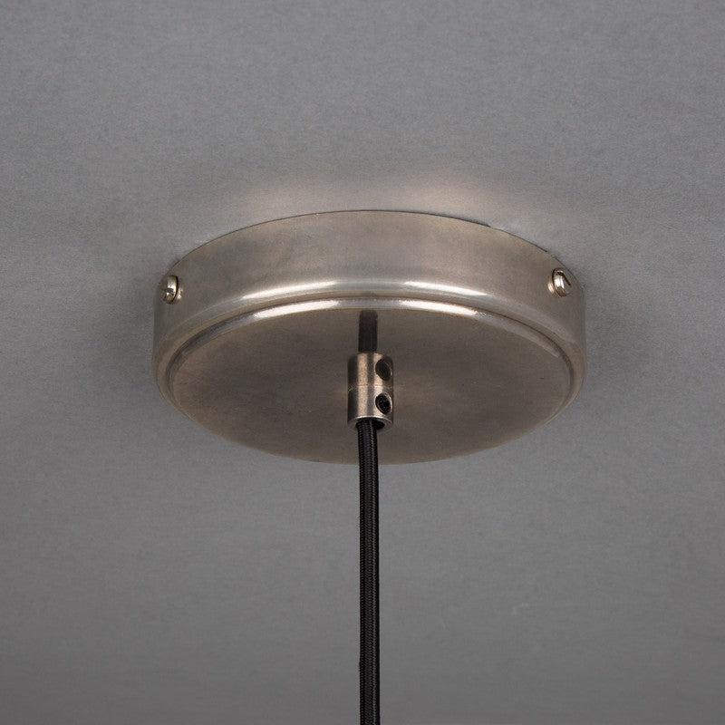 Parva Ceramic Black Clay Bathroom Pendant Light 14cm, IP44-Mullan Lighting-100cm-nirohome