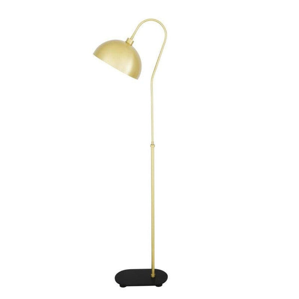 Patrick Mid-Century Brass Floor Lamp