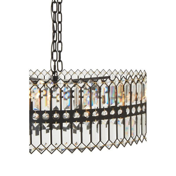 Pierce Large 8 Bulb Crystal Chandelier