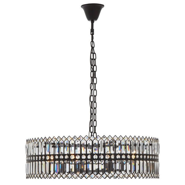 Pierce Large 8 Bulb Crystal Chandelier