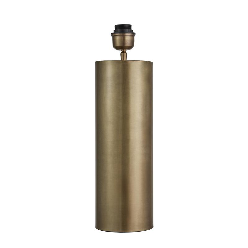 Pillar Cylinder Table Lamp-Industville-Brass-Base Only - No Shade-nirohome