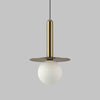 Plate Pendant Light-Houseof.-Brass-nirohome