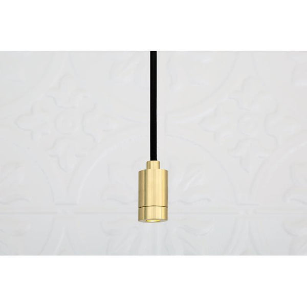 Pori Minimalist Brass Pendant Spotlight