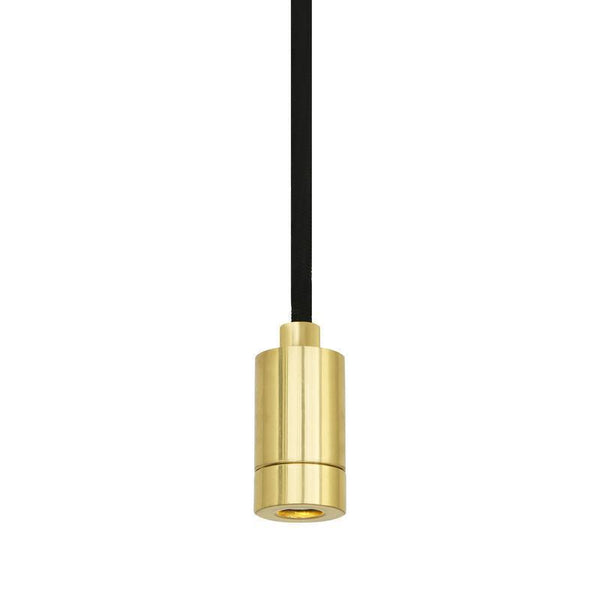 Pori Minimalist Brass Pendant Spotlight