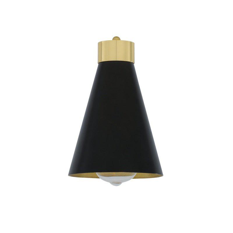 Preston Brass Wall Light With Adjustable Cone Shade-Mullan Lighting-nirohome