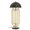 Ramsey Gold Rotating Rod Table Lamp With Dome shaped Shade-Niro Home-Black-nirohome