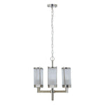 Reed Nickel Finish Fluted Glass Chandelier-Niro Home-nirohome