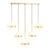 Reid Linear 5 Sphere Ceiling Light-Wrenford & Co.-Gold-nirohome