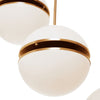 Reid Linear 5 Sphere Ceiling Light-Wrenford & Co.-Gold-nirohome