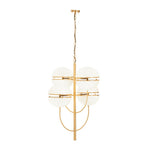 Reid Modern 4 Sphere Chandelier-Niro Home-Gold-nirohome