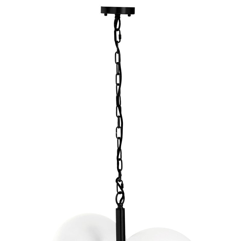 Reid Modern 4 Sphere Chandelier-Wrenford & Co.-Black-nirohome