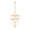Reid Modern 4 Sphere Chandelier-Wrenford & Co.-Gold-nirohome