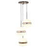 Reid Triple Sphere Pendant Light-Wrenford & Co.-Brass-nirohome