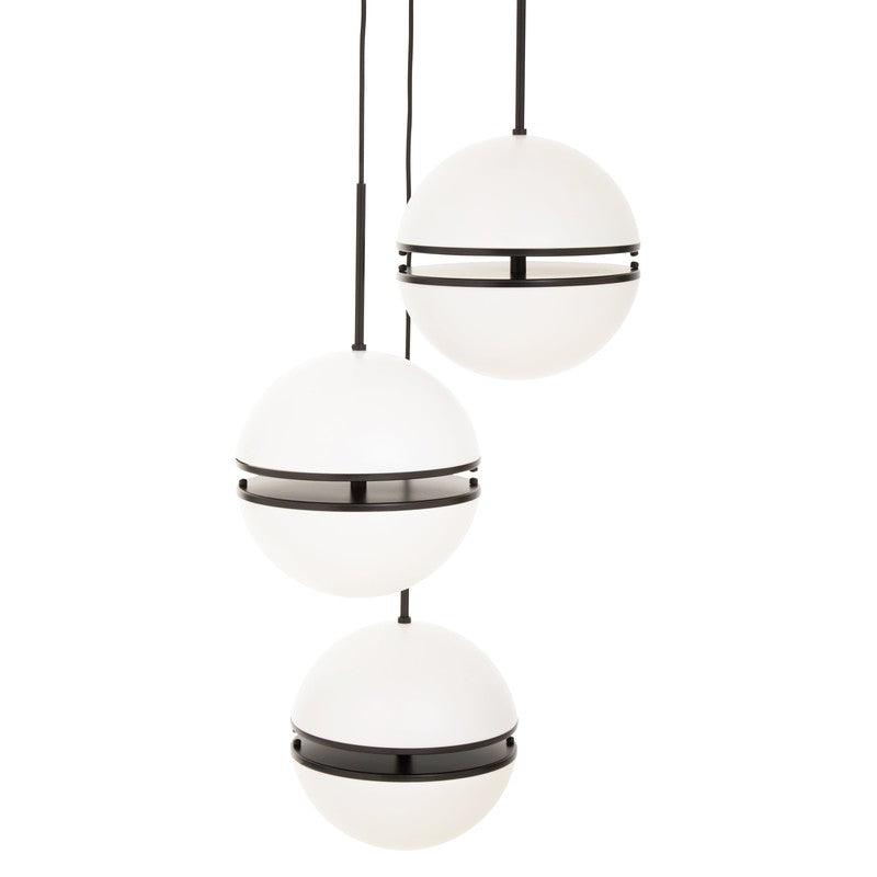 Reid Triple Sphere Pendant Light-Wrenford & Co.-Brass-nirohome