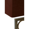 Rhodes Circular Design Table Lamp With Maroon Shade-Niro Home-nirohome