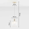 Ribbed Clear Glass shade Pendant-Houseof.-nirohome