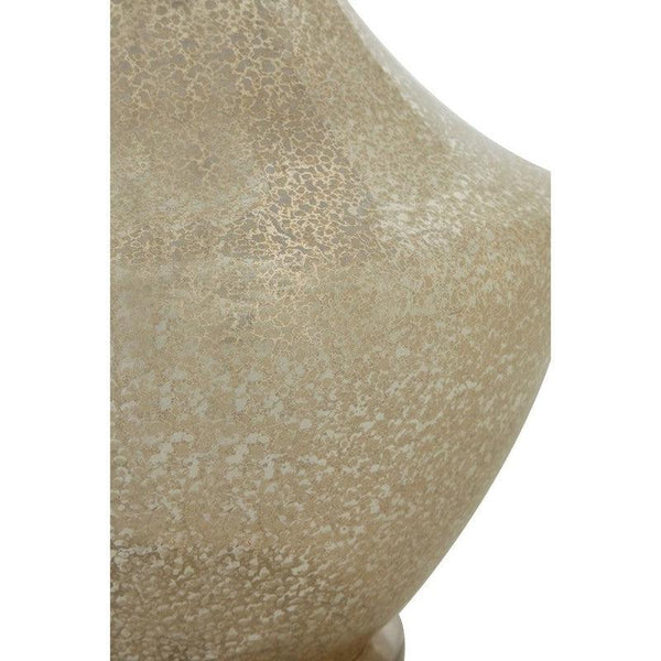 Riddle Glass Urn Shaped Table Lamp With Fabric Shade