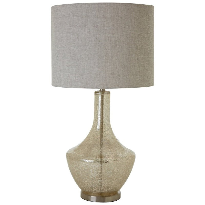 Riddle Glass Urn Shaped Table Lamp With Fabric Shade-Niro Home-nirohome