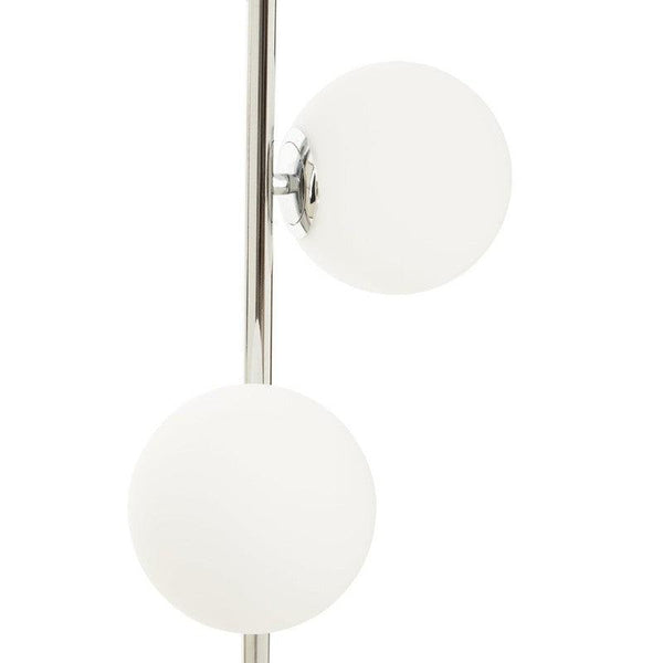 Rios Triple Opal Glass Shade Chrome Floor Lamp