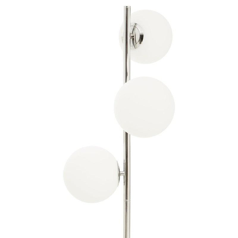 Rios Triple Opal Glass Shade Chrome Floor Lamp-Niro Home-nirohome