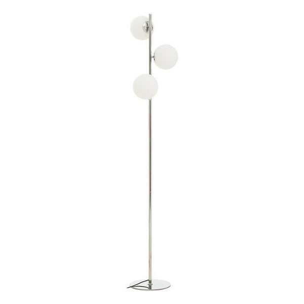 Rios Triple Opal Glass Shade Chrome Floor Lamp