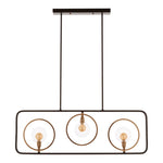 Rivas 3 Bulb Iron Frame Chandelier-Niro Home-nirohome