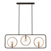 Rivas 3 Bulb Iron Frame Chandelier-Wrenford & Co.-nirohome