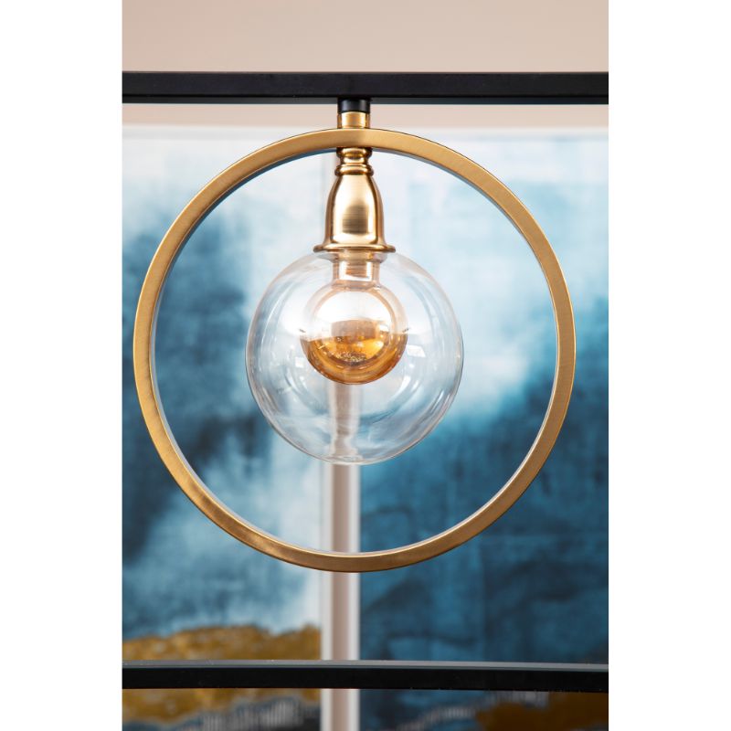 Rivas 3 Bulb Iron Frame Chandelier-Wrenford & Co.-nirohome