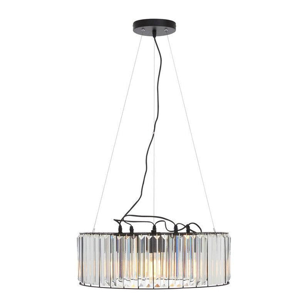 Romero 5 Bulb Glass Rod Chandelier