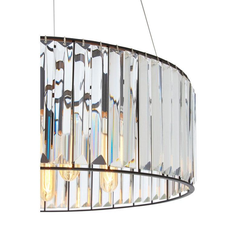 Romero 5 Bulb Glass Rod Chandelier-Niro Home-nirohome