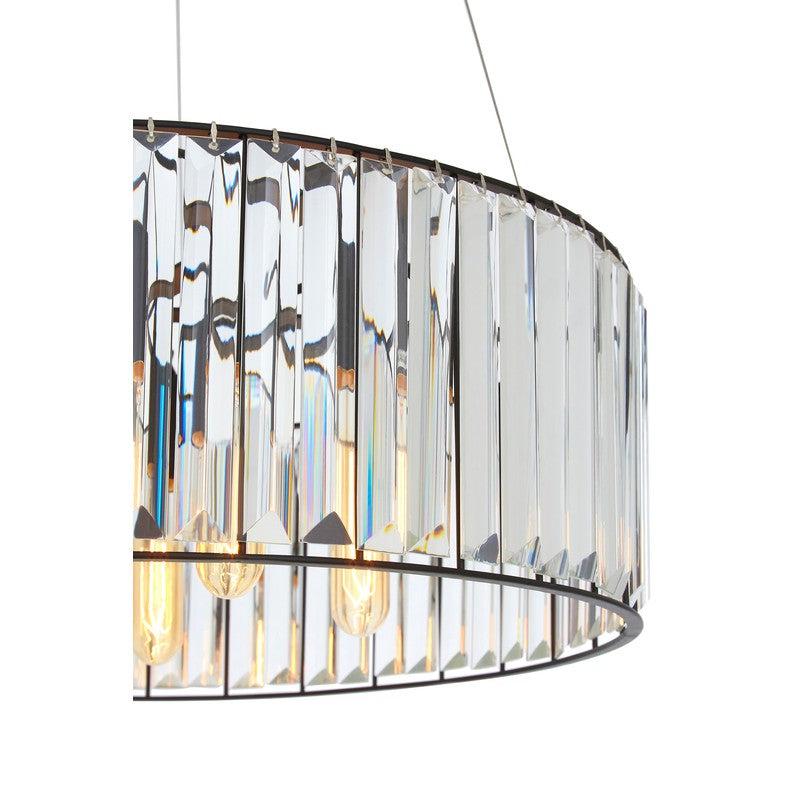 Romero 5 Bulb Glass Rod Chandelier-Wrenford & Co.-nirohome