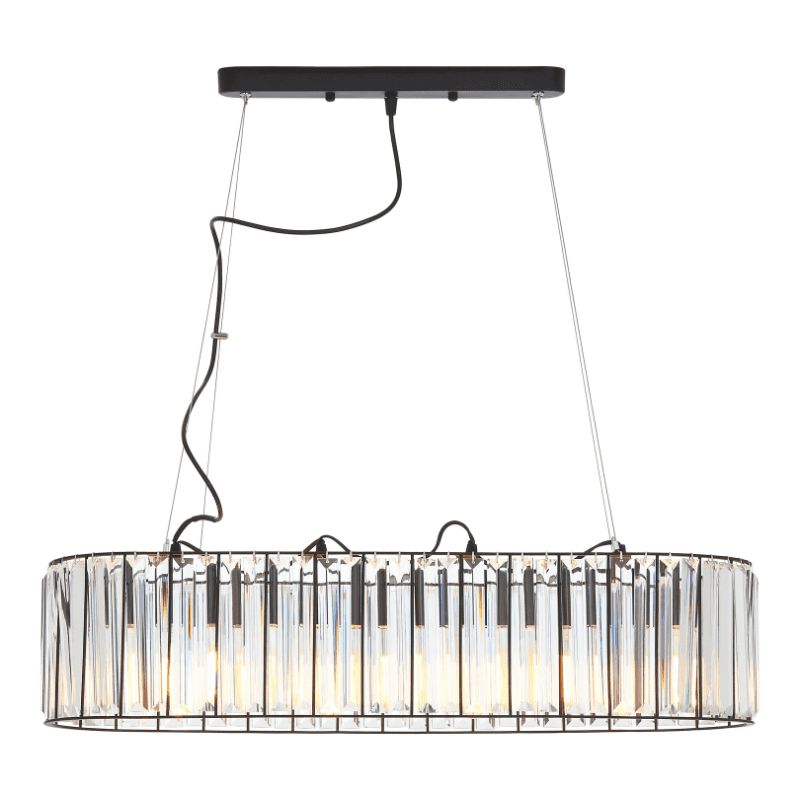 Romero Large Oval Glass Ceiling Light-Wrenford & Co.-nirohome