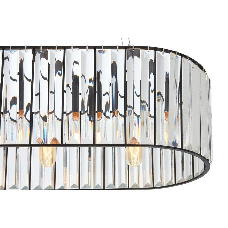Romero Large Oval Glass Ceiling Light-Wrenford & Co.-nirohome