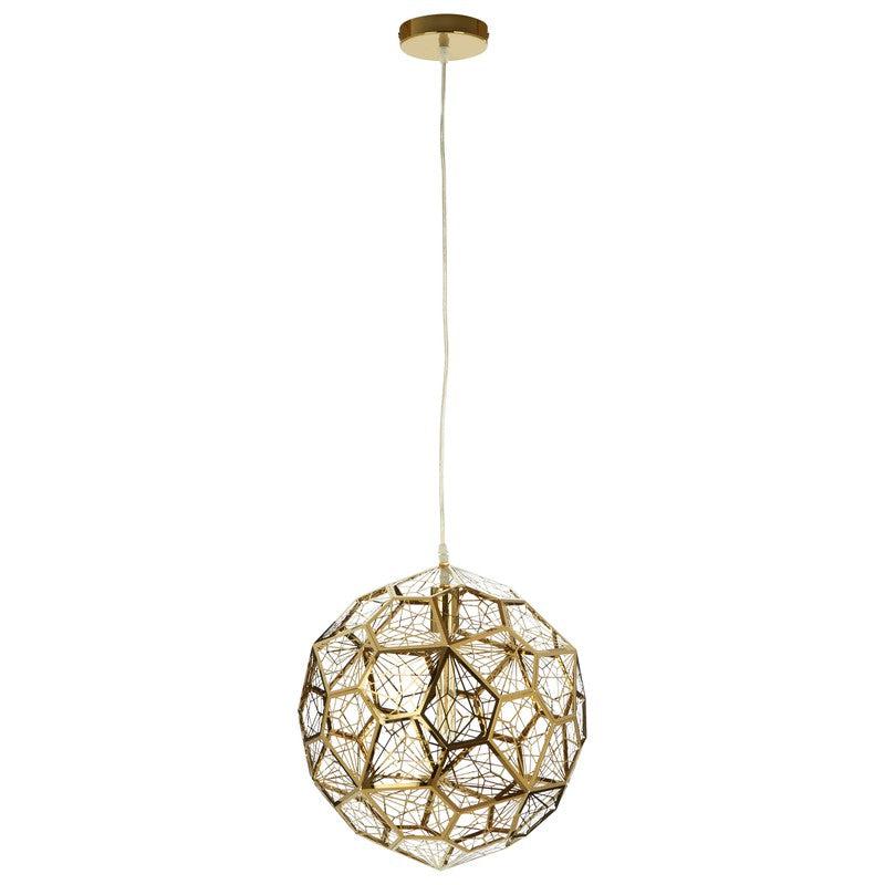 Roth Gold Geometric Pendant Light-Wrenford & Co.-nirohome